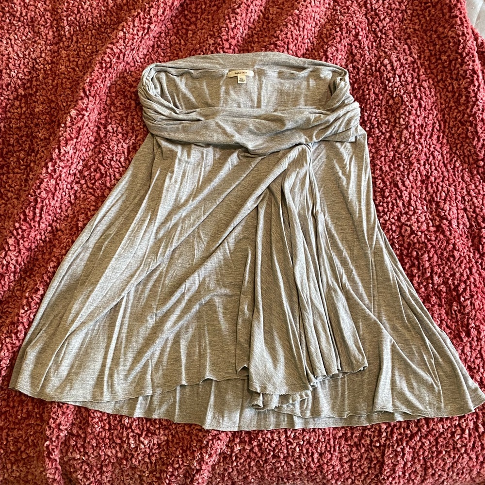 Grey casual skirt